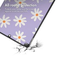 imoshion Cover Trifold Design Apple iPad 9 (2021) 10.2 pollici / iPad 8 (2020) 10.2 pollici / iPad 7 (2019) 10.2 pollici - Flowers Distance