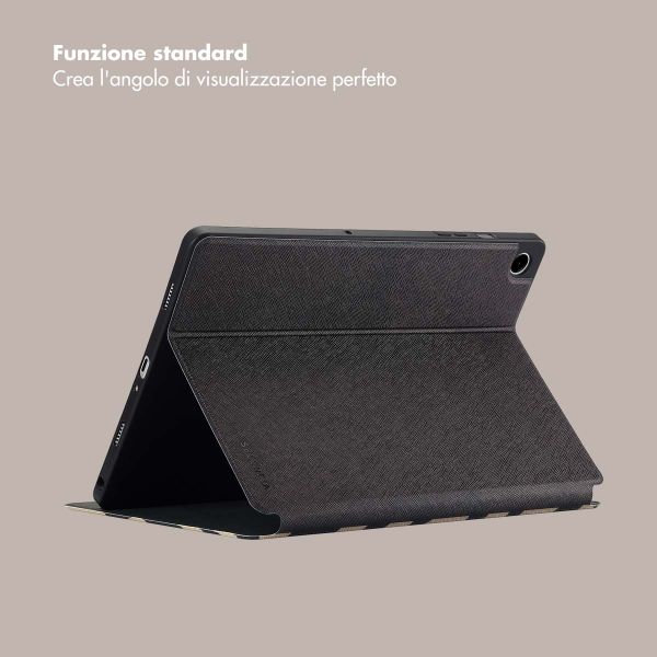 Selencia Cover per tablet Vivid Samsung Galaxy Tab A9 Plus - Art Wave Black