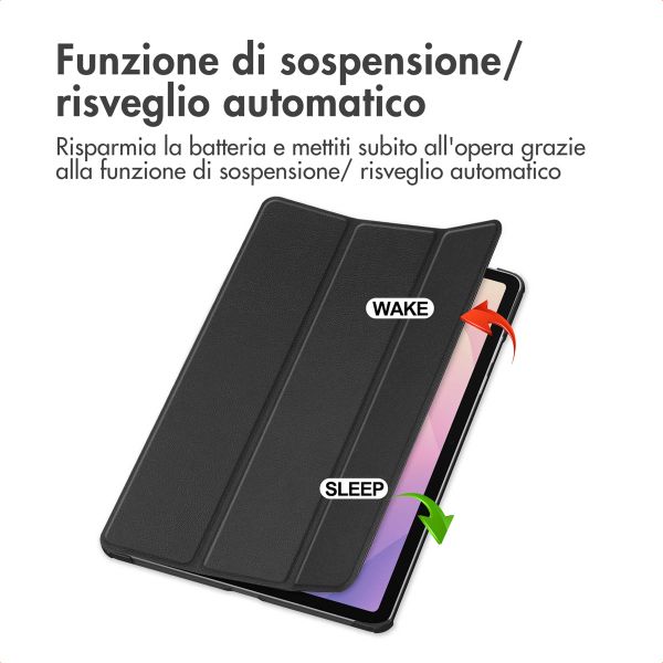 imoshion Cover a libro Trifold Samsung Galaxy Tab S11 - Nero