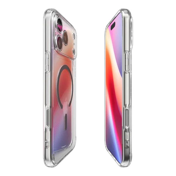 Spigen Cover Posteriore Ultra Ibrida con MagSafe Apple iPhone 17 Pro - Clear Graphite