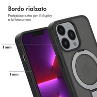 Accezz Cover con anello e supporto con MagSafe Apple iPhone 13 Pro - Nero