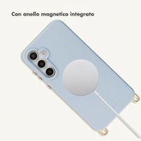 Selencia Cover posteriore Rivièra con MagSafe con ganci rimovibili Samsung Galaxy S25 / S24 - Powder Blue