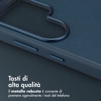 Accezz Cover in Pelle con MagSafe Samsung Galaxy S26 Ultra - Nightfall Blue