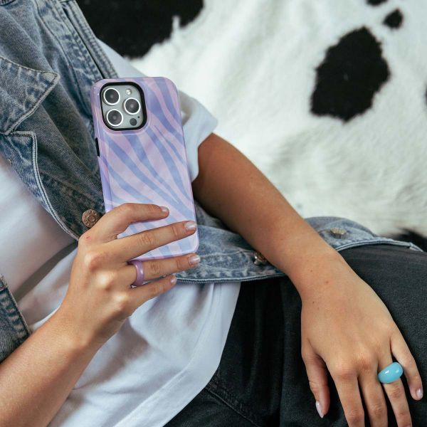 Selencia Cover posteriore Vivid con MagSafe Apple iPhone 15 Pro - Zebra Light Pink Lilac