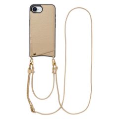 Selencia Cover per telefono Nova con cordino e portacarte Apple iPhone 17e / 16e - Beige