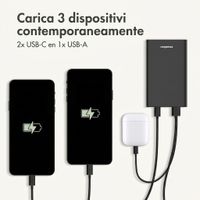 imoshion Powerbank in alluminio Ultra Series 20.000 mAh - Ricarica rapida fino a 33 watt - Nero
