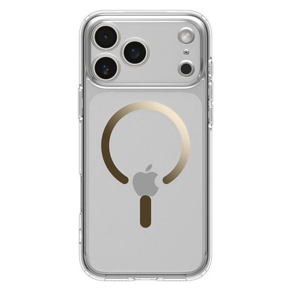 Spigen Cover Posteriore Ultra Ibrida con MagSafe Apple iPhone 17 Pro Max - Clear Gold