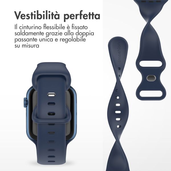 imoshion Cinturino in silicone⁺ Apple Watch | 38/40/41/42 mm - Taglia S/M - Midnight