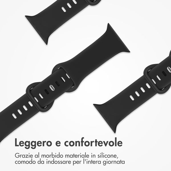imoshion Cinturino in silicone⁺ Apple Watch | 38/40/41/42 mm - Taglia S/M - Nero