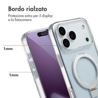 Accezz Cover con anello e supporto con MagSafe Apple iPhone 17 Pro Max - Trasparente