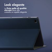 Accezz Cover Tablet Classica Samsung Galaxy Tab A9 Plus - Blu scuro