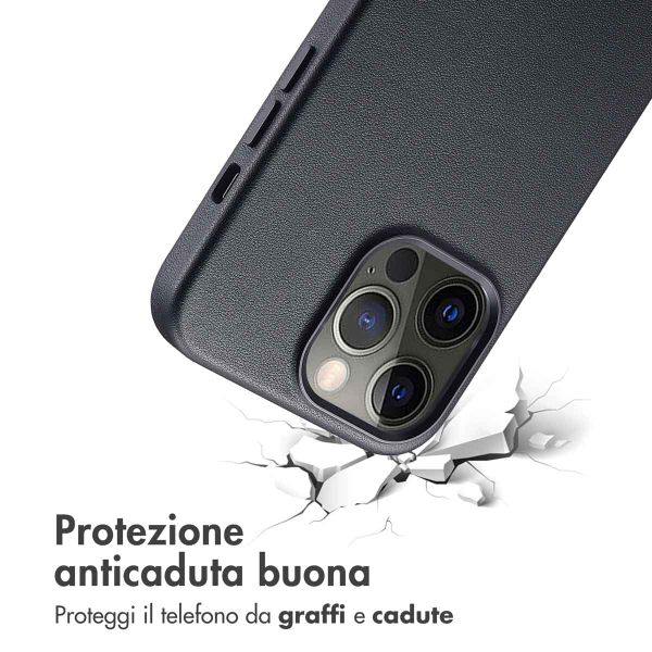 Accezz Cover in Pelle con MagSafe Apple iPhone 13 Pro - Onyx Black