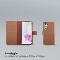 Selencia Libreria rimovibile Olyn con MagSafe Samsung Galaxy A35 / A55 - Marrone