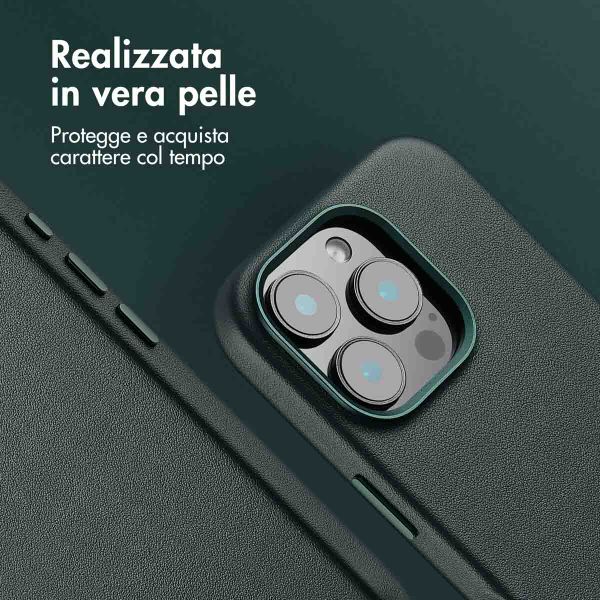 Accezz Cover in Pelle con MagSafe Apple iPhone 16 Pro - Cedar Green