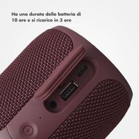 Selencia Altoparlante Bluetooth AquaPlay - Altoparlante wireless - Impermeabile - Bordeaux