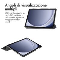 imoshion Cover Trifold Design Samsung Galaxy Tab A9 Plus - Black Marble