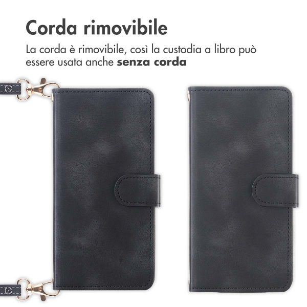 imoshion Cover a libro con Cordino Samsung Galaxy S24 FE - Nero