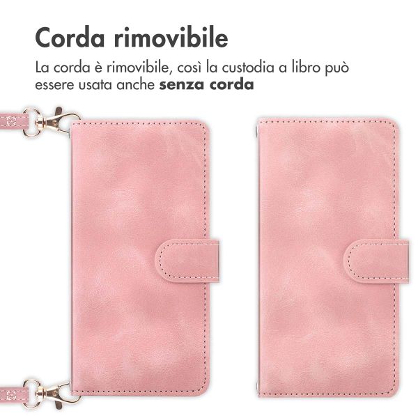 imoshion Cover a libro con Cordino Samsung Galaxy S24 FE - Rosa