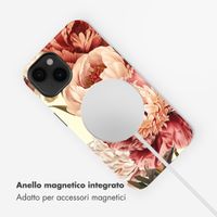 Selencia Cover posteriore Vivid con MagSafe Apple iPhone 14 - Vintage Peony