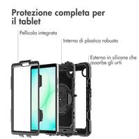 Accezz Cover Posteriore Resistente con tracolla Samsung Galaxy Tab A11 - Nero