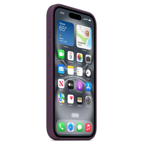 Apple Cover Posteriore in Silicone con MagSafe Apple iPhone 16 Plus - Plum