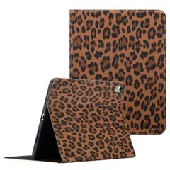Selencia Libreria Sabi con stampa leopardata Apple iPad 11 (2025) 11 pollici A16 / iPad 10 (2022) 10.9 pollici - Mocha Brown