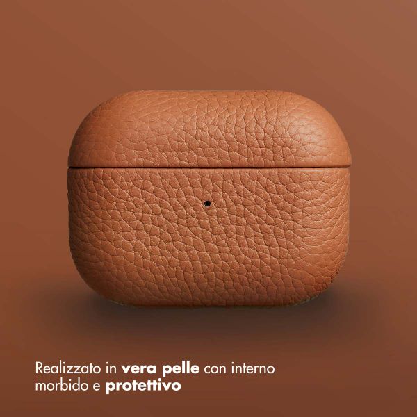 Accezz Cover in vera pelle  Apple Airpods Pro - Cognac