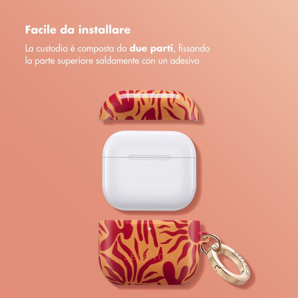 Selencia Cover Vivid  Apple Airpods 4 - Tropical Vibes Apricot
