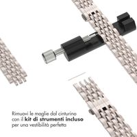 Selencia Cinturino sottile in acciaio ispirato a Jubilee Apple Watch | 38/40/41/42 mm - Starlight