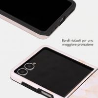 Selencia Cover posteriore Vivid con MagSafe Samsung Galaxy Z Flip 8 - Golden Beige Marble
