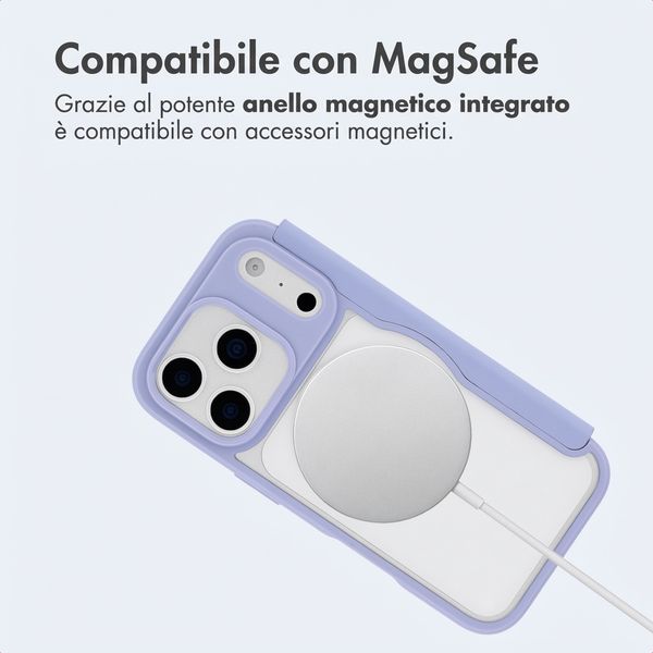 imoshion Bookcase trasparente con MagSafe Apple iPhone 17 Pro Max - Lilla