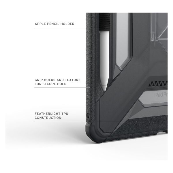 UAG Custodia posteriore Scout Plus con supporto Apple iPad Pro 11 (2025) M5 / (2024) M4 - Ash