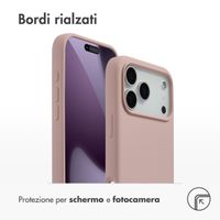 Accezz Cover in silicone liquido con MagSafe Apple iPhone 17 Pro Max - Rosa
