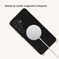Selencia Cover posteriore Rivièra con MagSafe con ganci rimovibili Samsung Galaxy S26 Ultra - Velvet Black