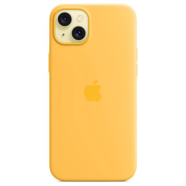 Apple Cover Posteriore in Silicone con MagSafe Apple iPhone 15 Plus - Sunshine
