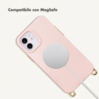 Selencia Cover posteriore Rivièra con MagSafe con ganci rimovibili iPhone 12 / 12 Pro - Sorbet Pink