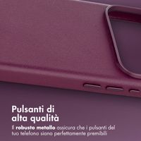 Accezz Cover in Pelle con MagSafe Apple iPhone 18 Pro / 17 Pro - Heath Purple