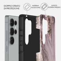 Burga Cover Posteriore Resistente Samsung Galaxy S25 - Golden Taupe