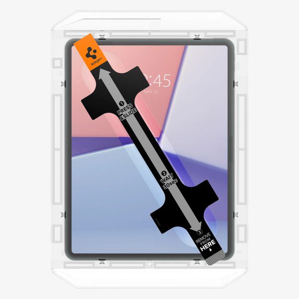 Spigen Vetro temperato GLAStR EZ Fit + Applicatore Apple iPad Air 13 pollici (2026) M4 / (2025) M3 / (2024) M2