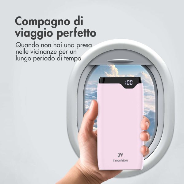 imoshion Powerbank - 20.000 mAh - Quick Charge e Power Delivery - Rosa