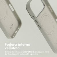 Accezz Cover in Pelle con MagSafe Apple iPhone 18 Pro / 17 Pro - Light Grey