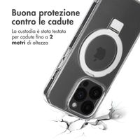 Accezz Cover con anello e supporto con MagSafe Apple iPhone 14 Pro - Trasparente