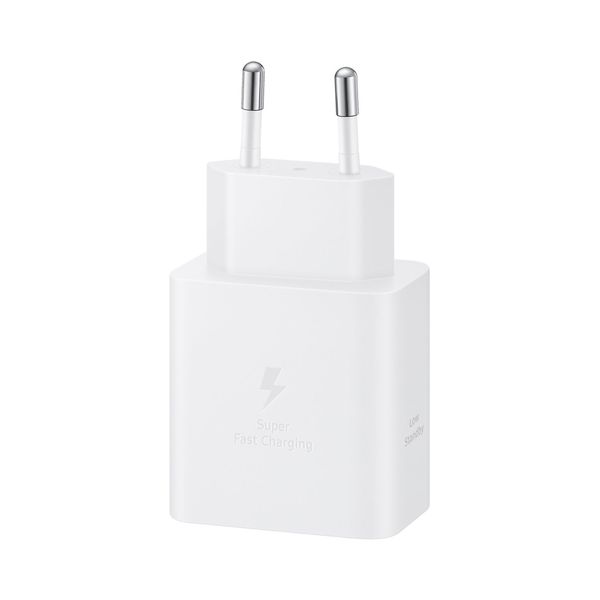 Samsung Adattatore di alimentazione originale con cavo USB-C - Caricatore - Connessione USB-C - Ricarica rapida - 45 Watt - 1,8 metri - Bianco