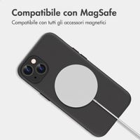 imoshion Cover posteriore Color con Thin MagSafe Ring Apple iPhone 14 / 13 - Nero