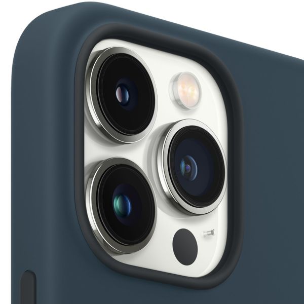 Apple Cover Posteriore in Silicone con MagSafe Apple iPhone 13 Pro - Abyss Blue