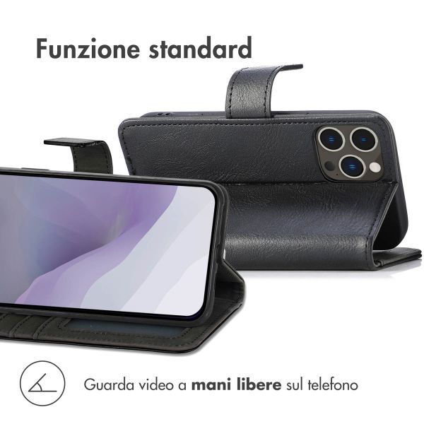 imoshion Cover a libro di Lusso Apple iPhone 14 Pro Max - Nero