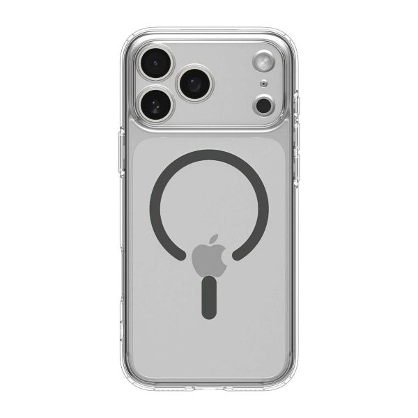 Spigen Cover Posteriore Ultra Ibrida con MagSafe Apple iPhone 17 Pro Max - Clear Graphite