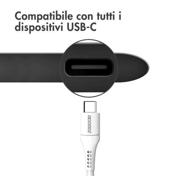 Accezz Cavo USB-C a USB-C – 2 metri – Bianco