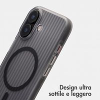 Accezz Cover Lite con MagSafe | Fluted | Apple iPhone 16 - Grigio