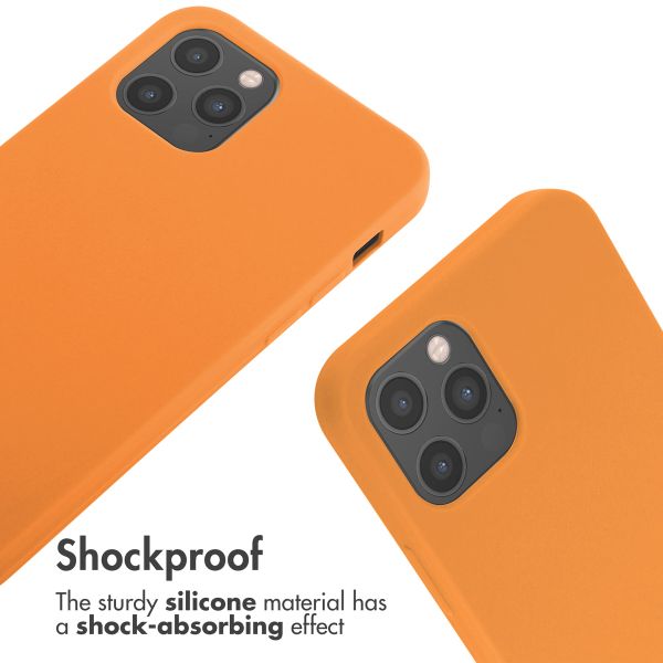imoshion Cover in Silicone con Cordino Apple iPhone 12 (Pro) - Arancio